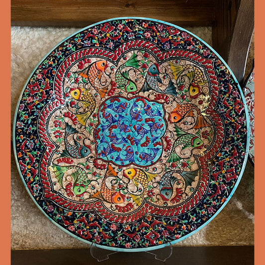 Turkish Handmade Ceramic Plate 42 cm