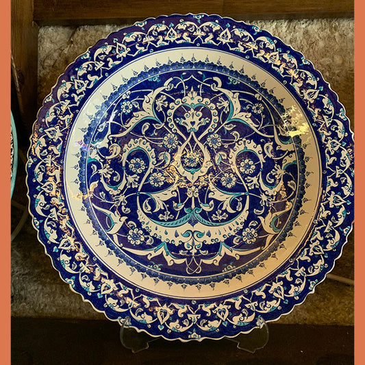 Turkish Handmade Ceramic Plate 42 cm