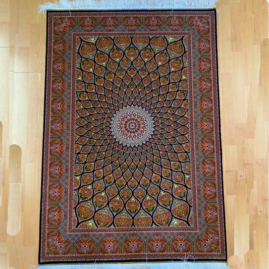 Bamboo Silk Carpet - Multicoloured