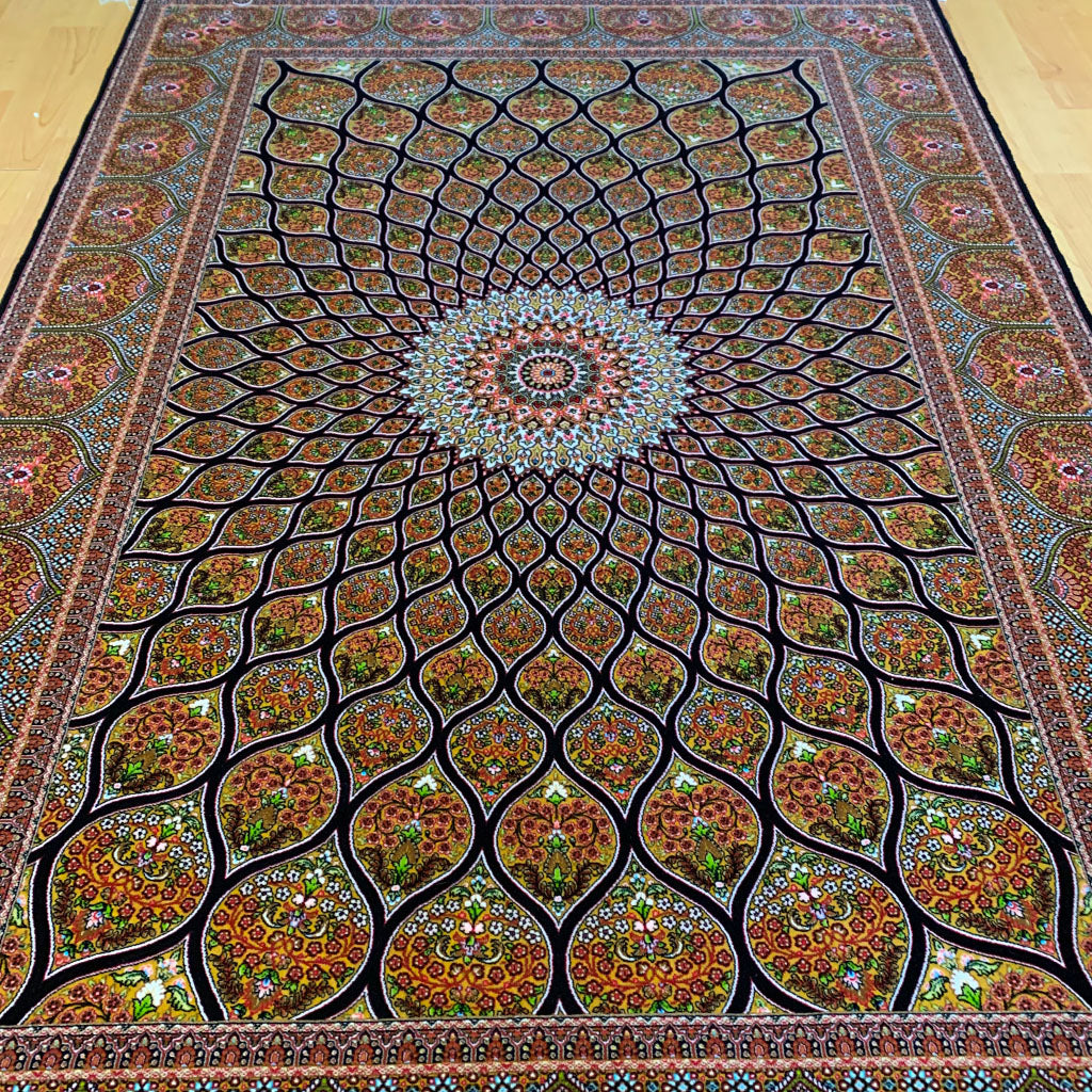 Bamboo Silk Carpet - Multicoloured