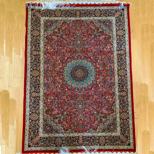 Bamboo Silk Carpet - Red