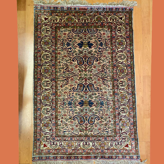 Silk Beige Turkish Carpet