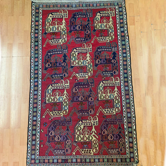 Handmade Persian Soumak Rug HS-159