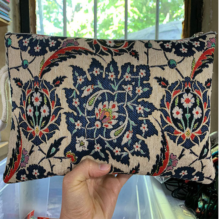 Turkish Tapestry Woven Tablet Bag Clutch