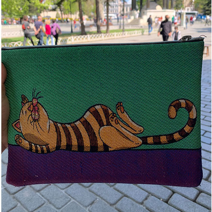 Turkish Tapestry Woven Tablet Bag Clutch