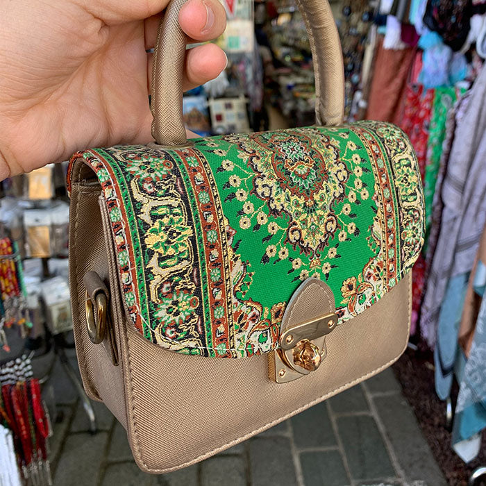 Silk handbag