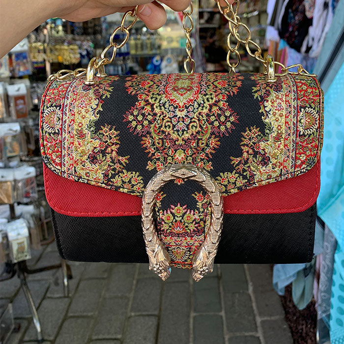 Turkish Crossbody Snake Buckle Bag