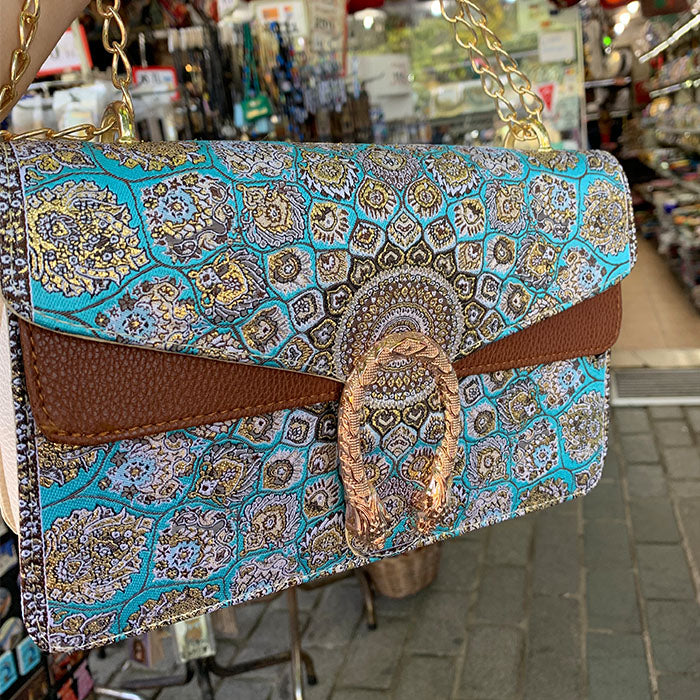 Turkish Crossbody Snake Buckle Bag