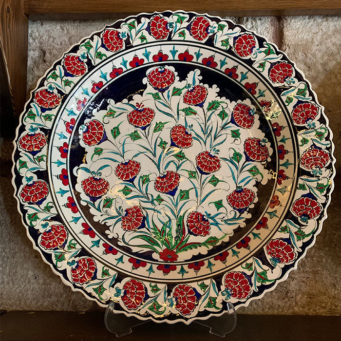 Turkish Handmade Ceramic Plate 42 cm