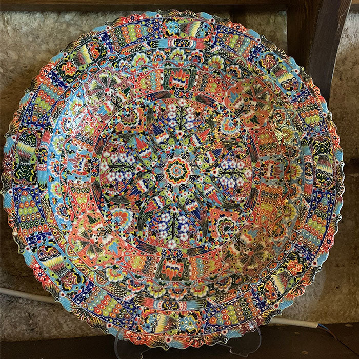 Turkish Handmade Ceramic Plate 42 cm