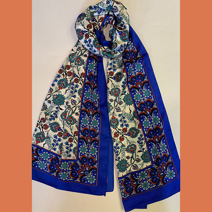 Silk Feeling Satin  Ottoman Scarf Shawl